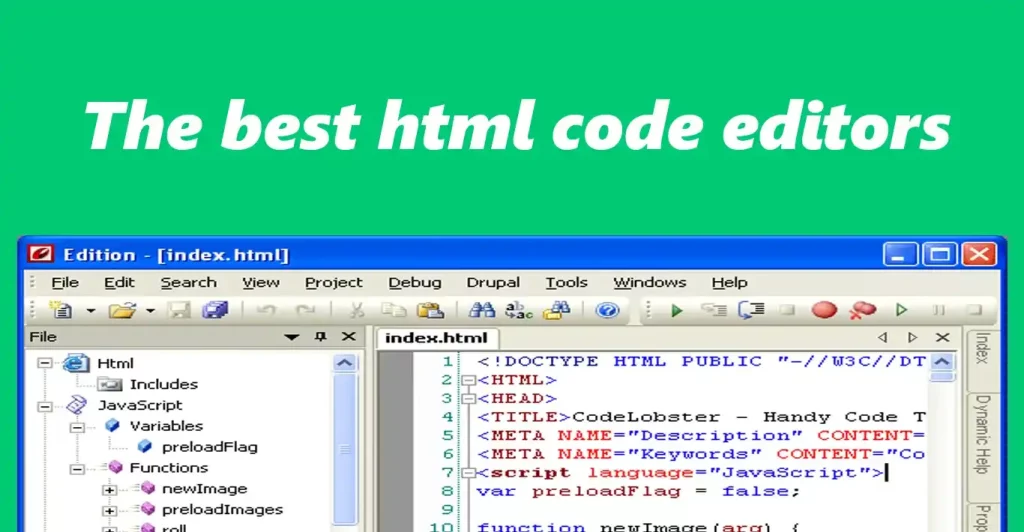 The best html code editors